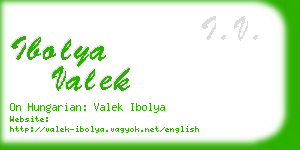 ibolya valek business card